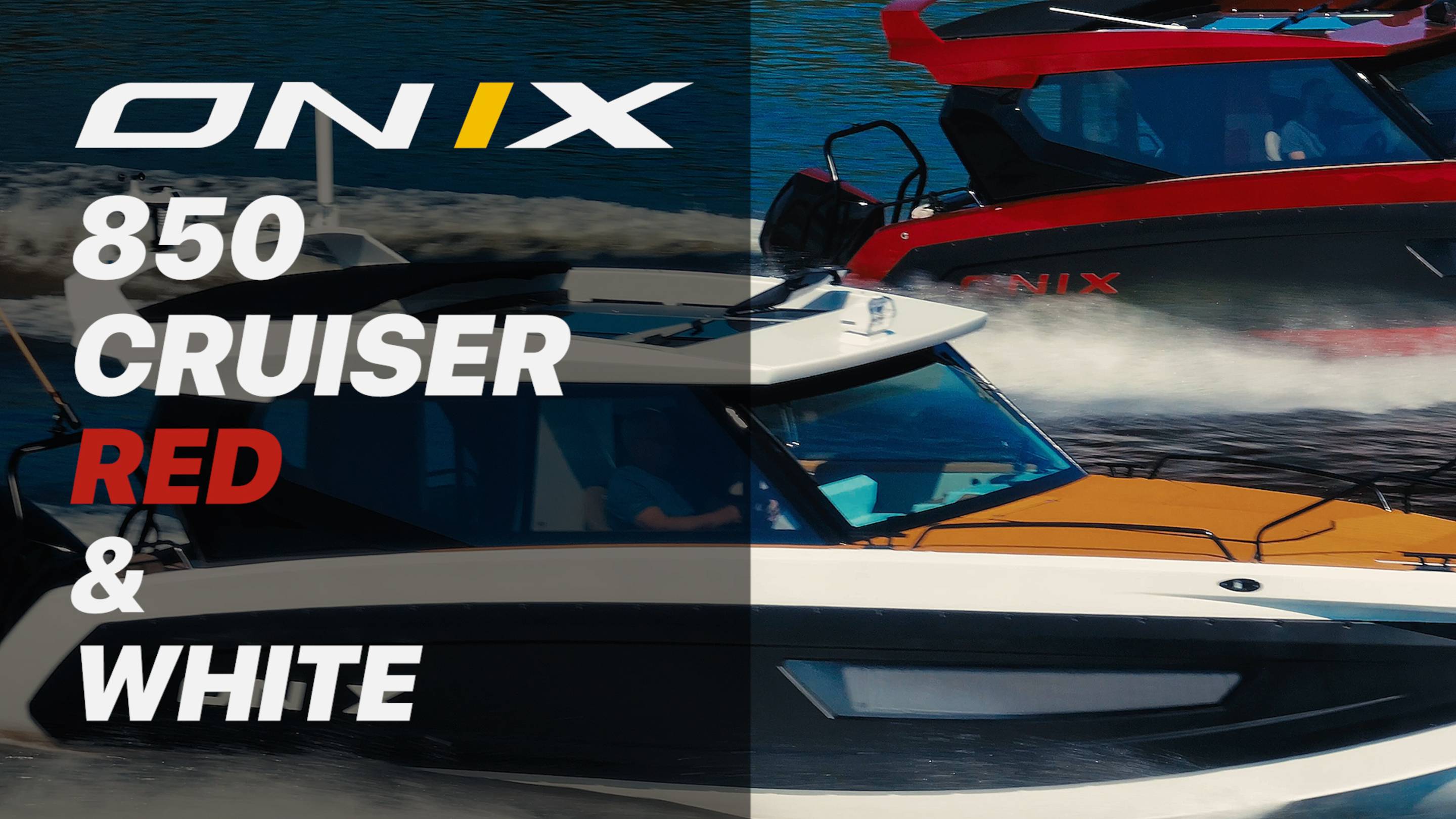 ONIX 850 CRUISER RED WHITE