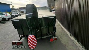 Как защитить лодку Астраханка в дороге? Транспортировочный тент