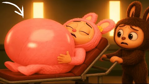 Беременная лабубу лопается и появляются еще сто лабубят. Много юмора, удивления и множества безумств