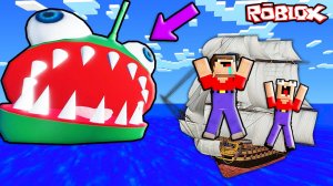 2 НУБА ОТПРАВИЛИСЬ В САМУЮ ОПАСНУЮ ПОЕЗДКУ НА КОРАБЛЕ В РОБЛОКС