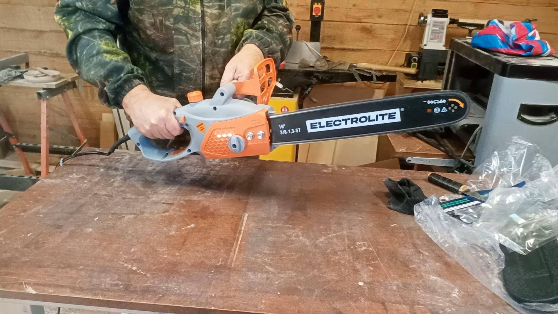 Пила цепная электрическая MSE 1800/16. Распаковка сборка тестирование смотреть онлайн