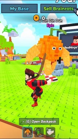 Выгуливаю Удин дин Дуна в My Brainrot Egg Farm