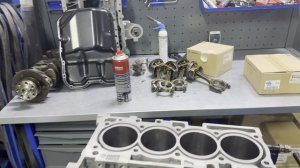 Киа Спортейдж 4 G4KJ 2.4. Сильно убитый мотор.гильзовка блока,удаление балансиров!