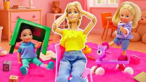 Барби-няня. Кто-то устроил переполох...😱👀