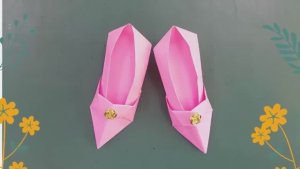 Туфельки из бумаги! Оригами поделки своими руками!