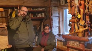 Осеннее утро, гости в Избушке и завершение необычной вазы