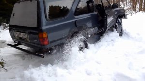 АРХИВ. Первое испытание копомобиля, разведка снежного покрова.