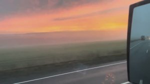 Красивый рассвет и сильный туман. Рейс в Волгоград. Дальнобой по России