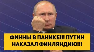 ФИННЫ В ПАНИКЕ!!! ПУТИН НАКАЗАЛ ФИНЛЯНДИЮ!!!