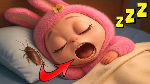 Лабубу ест таракана в 3 часа ночи во сне, и ее живот раздувается, как будто она беременна. смотреть онлайн