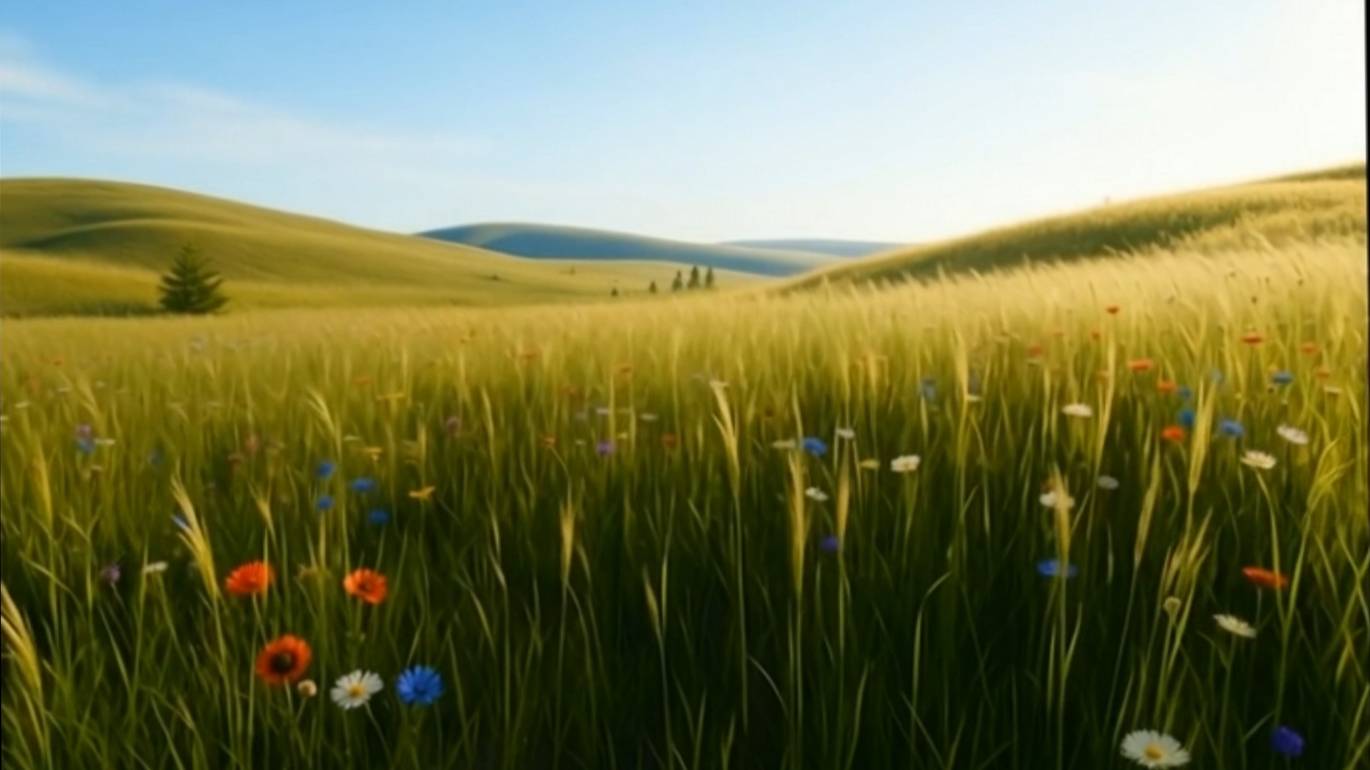 Летние полевые цветы. Summer Wildflowers.