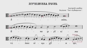 ХЕРУВИМСКАЯ ПЕСНЬ | БОЛГАРСКИЙ РАСПЕВ, ПОДОБЕН "ТЕБЕ ОДЕЮЩАГОСЯ" (КРАТКИЙ) #ноты #клирос #валаам