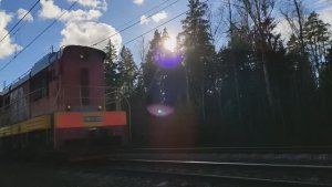 Юбилейная ЧМуха! Тепловоз ЧМЭ3-3000 с вагоном дефектоскопом