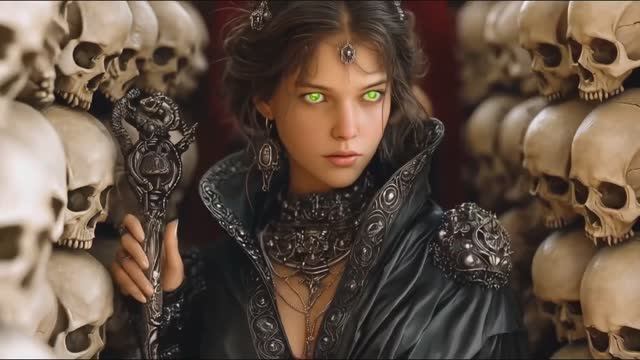 Queen Of The Dead  (Haunted Underworld Remix) Dark Fantasy Metal Music Video