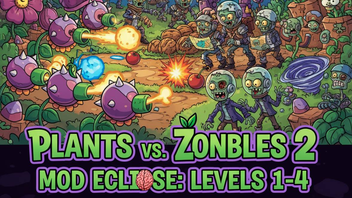 PvZ 2 Eclise - Level 1-4