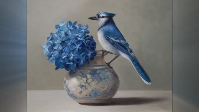 🦜🌸Реалистичная КАРТИНА | Масляная Живопись | Творчество под Музыку 🎵 АртГейм смотреть онлайн