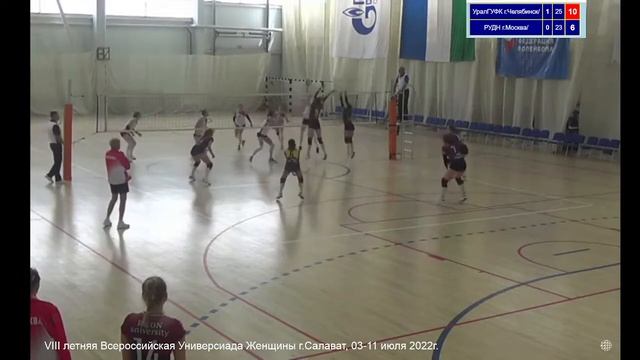 УралГУФК г.Челябинск - РУДН г.Москва. VIII летняя Всероссийская Универсиада Женщины г.Салават,