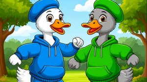 Жили у бабуси два весёлых гуся Видео для детей