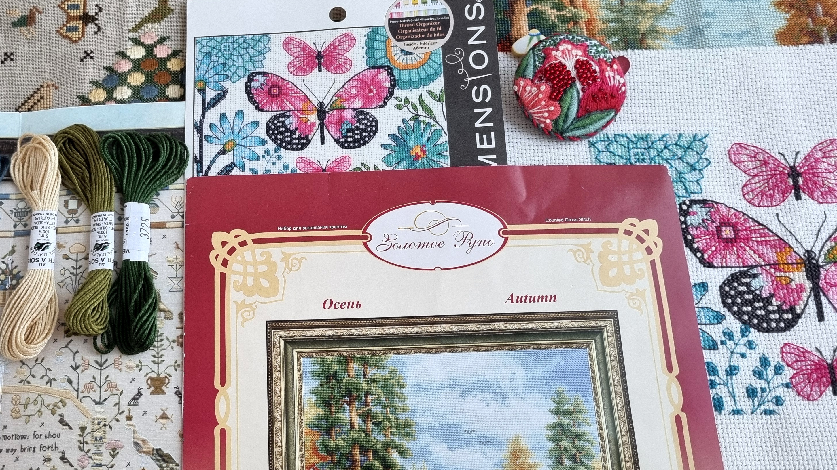 Все ПРОЦЕССЫ ОСЕНИ 2025! Вышивка крестиком смотреть онлайн