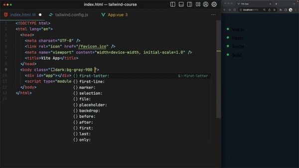 01 - Getting Started with Tailwind CSS and Vue