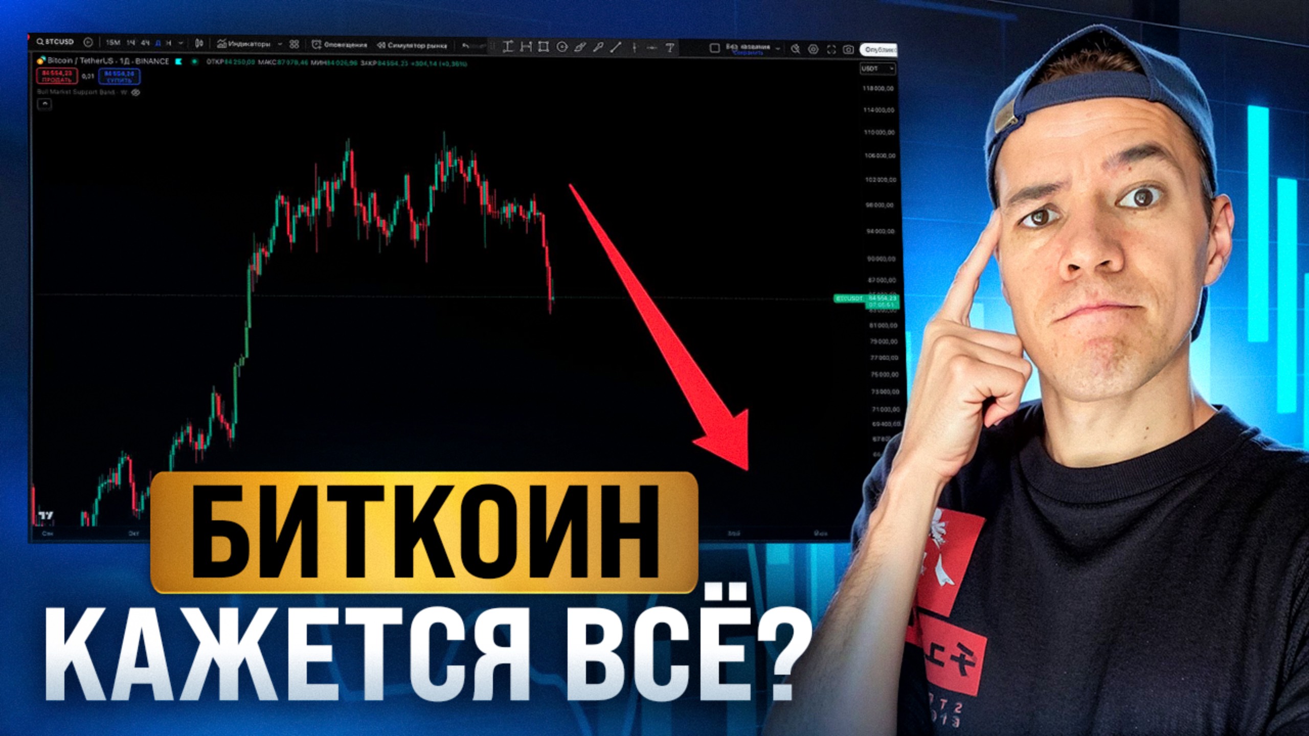 BTC выдохся! | Крипте все хуже уходим в медвежку?