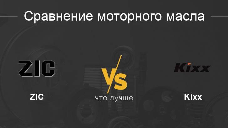 Сравнение KIXX PAO и ZIC TOP смотреть онлайн