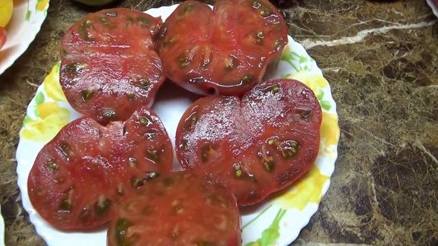 Томат Полярная звезда - еще один ШОКОЛАДНЫЙ сорт. №1061. Обзор и дегустация томата. смотреть онлайн