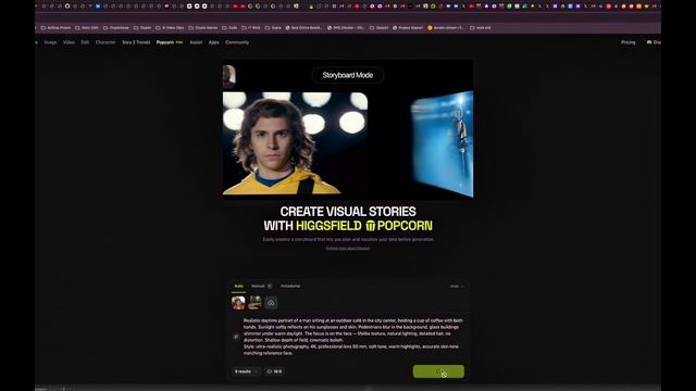 Higgsfield Popcorn AI: Create Cinematic AI Videos With Face Swap & Real Emotions (Rus Voice-Over)