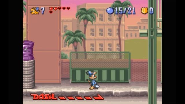 Super Nintendo (Snes) 16-bit Bonkers #3 DownTown Stage Прохождение