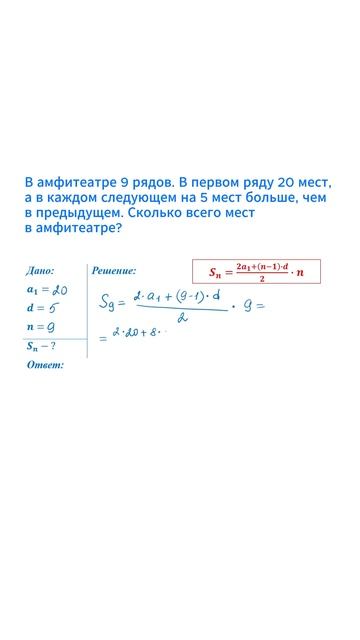 ОГЭ: 14 задание по арифметической прогрессии — разберем вместе #математика #логика #задача смотреть онлайн