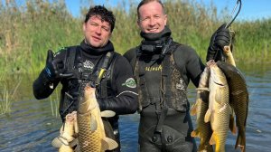 Подводная охота на раскатах Каспия