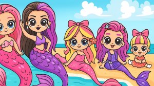 Русалки ЛОЛ: Милашка и Рок — растём вместе! Куклы ЛОЛ ОМГ!