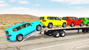 Мультики для детей. Яркие внедорожники на дорогах проходят испытания. Смотреть мультики для малышей.