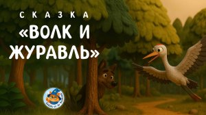 Волк и Журавль | Сказка на ночь | Сказки для детей