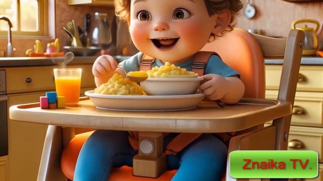 Умные Песенки: Мультфильм Песенка про еду для малышей Завтрак-Обед-Ужин смотреть онлайн