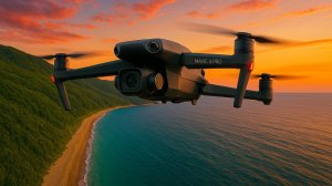 Полёт над побережьем Охотска (Сахалин) | DJI Mavic 4 Pro