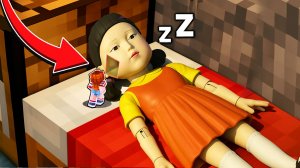 😳 ЧТО НАХОДИТСЯ ВНУТРИ КУКЛЫ ИЗ ИГРЫ В КАЛЬМАРА В МАЙНКРАФТ