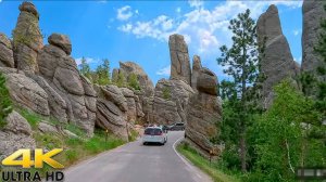 🚗 SmartTV 4К ➤ 🌄 Государственный парк Кастер в Южной Дакоте, шоссе Нидлс, США! "Зверобой", Ф.Купер