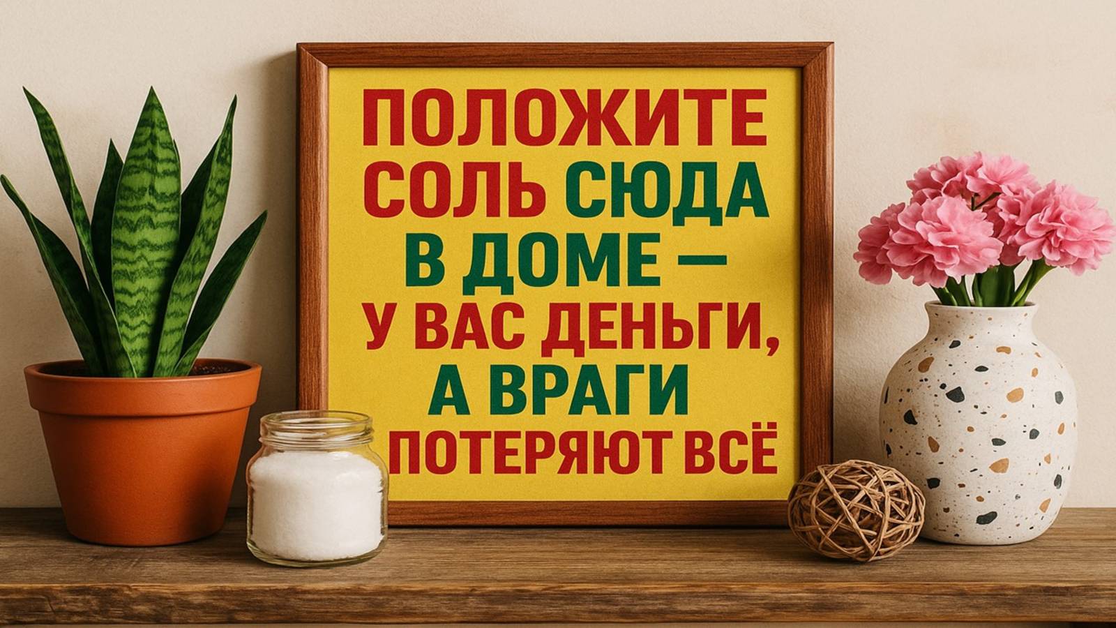 Где должна стоять соль, чтобы деньги не уходили из дома и счастье не покидало порог смотреть онлайн