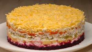 Мой любимый вариант классического салата на Новый Год - любимый всеми салат "Манон"