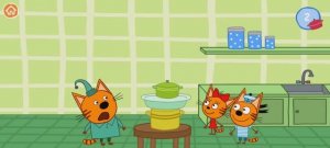 Три Кота Мультфильм Башня из кастрюлек..