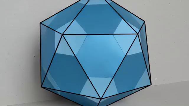 Conversion Of Truncated Icosahedron, Превращение икосаэдра в усечённый икосаэдр