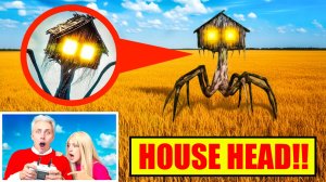 мой дрон  снял HOUSE HEAD в Реальной Жизни!