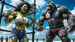 КИНГ-КОНГ ПРОТИВ СИНЕГО ХАЛКА