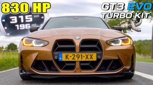 830ЛС BMW M3 G80 с ЛУЧШИМИ ТУРБИНАМИ ВАЛИТ на АВТОБАНЕ AutoTopNL