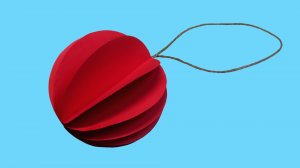 Новогодняя игрушка из бумаги. Новогодняя поделка из бумаги. Поделка на новый год