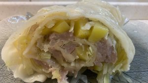 Ханум с капустой картошкой и фаршем