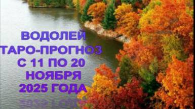 ВОДОЛЕЙ ТАРО-ПРОГНОЗ С 11 ПО 20 НОЯБРЯ 2025 ГОДА смотреть онлайн