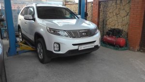 Замена рулевых наконечников на Kia Sorento 2,4 Киа Соренто 2013 года