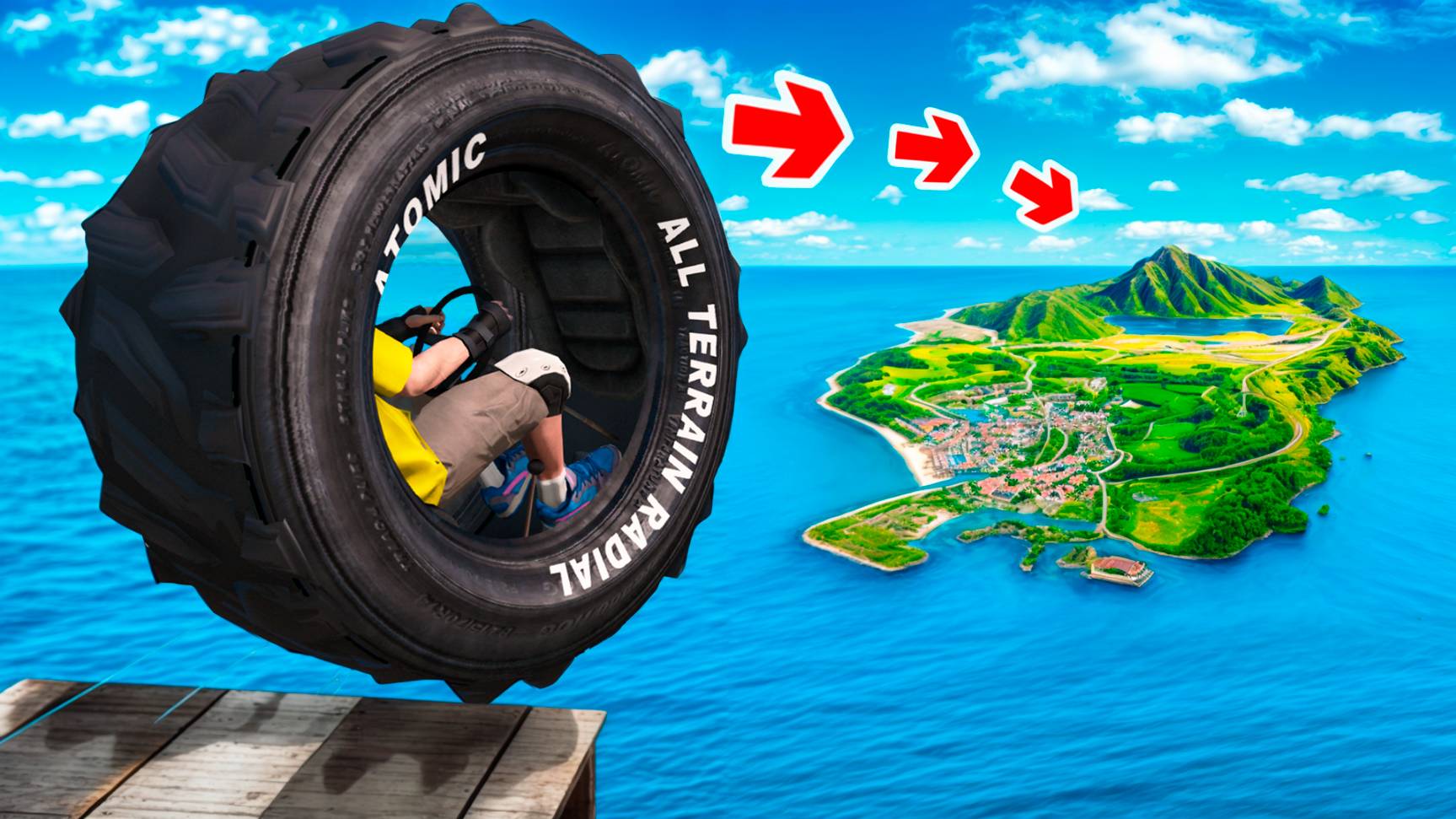 Как далеко чит тачка улетит с огромного трамплина в ГТА 5 Моды? Обзор мода в GTA 5 смотреть онлайн